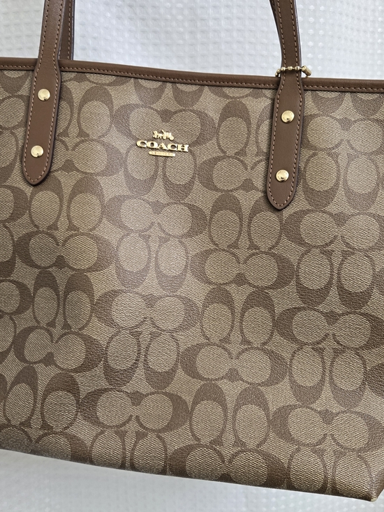 Coach Handbags - Coach Women's Brown Signature Tote Bag